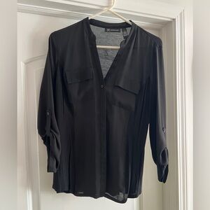 INC black button up top